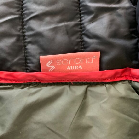 Cinque Jacket Mens Large Olive Green Lightweight Packable Puffer Down-Free - Picture 6 of 9